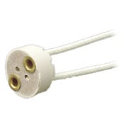 80054 Quartz Miniature Lampholder, 750 W Lamp, 250 V AC, 12 A, G4/G6.35/GY6.35/GX5.3/GZ4 Lamp