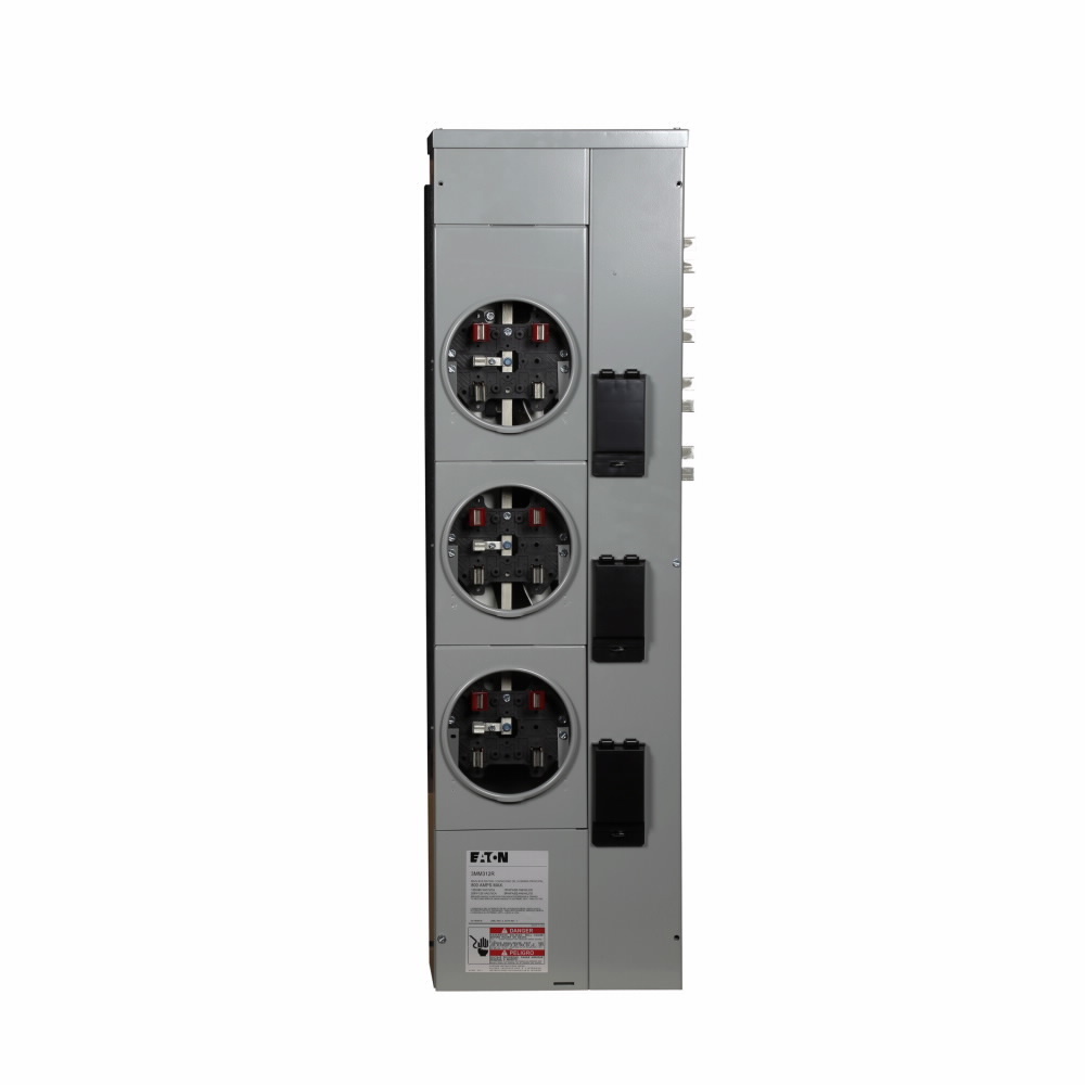 3MM312R 3 Phase, Ringed, Meter Module, 3 Socket, 125 Amp