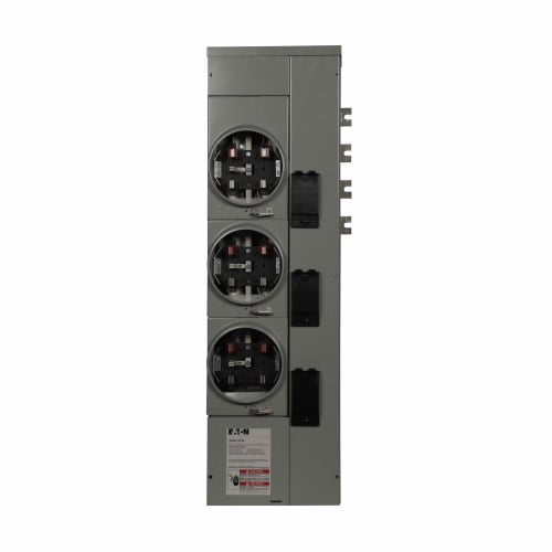 3MM312RRL 3 Phase, Ringless, Meter Module, 3 Socket, 125 Amp