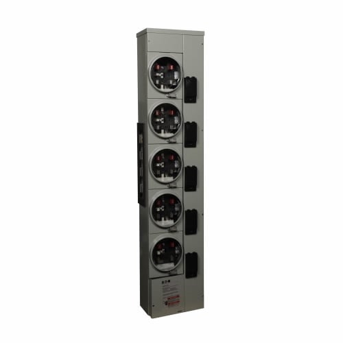 3MM512RRL 3 Phase, Ringless, Meter Module, 5 Socket, 125 Amp