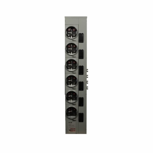 3MM612RRL 3 Phase, Ringless, Meter Module, 6 Socket, 125 Amp