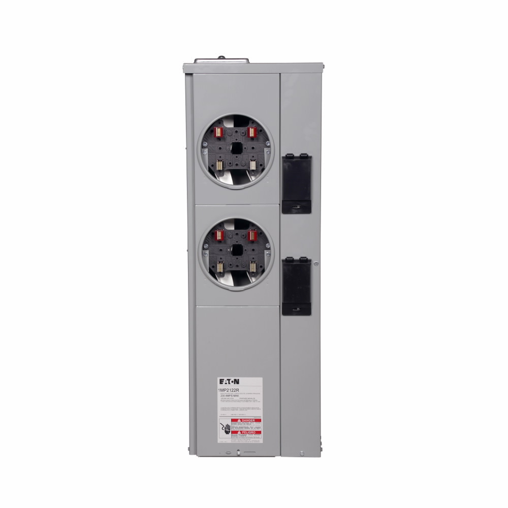 1MP2122R Meter Pack Group Metering, 200 Amp, 1 Phase, Ringed, 2 Position, 120/240V