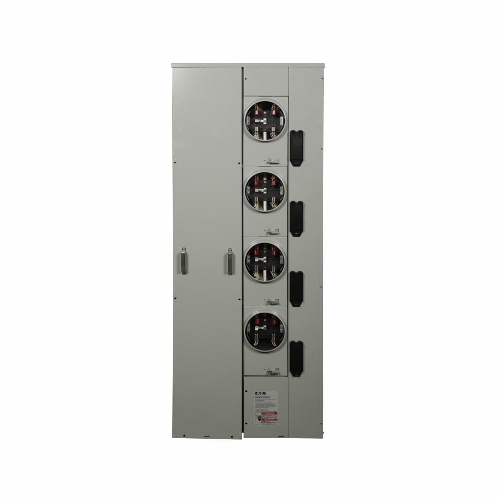 1MP4206RRLB Meter Packs, 200 Amp, Aluminum, Horn Bypass, Indoor/Outdoor, 4, 1 Phase, Ringless, 120/240V