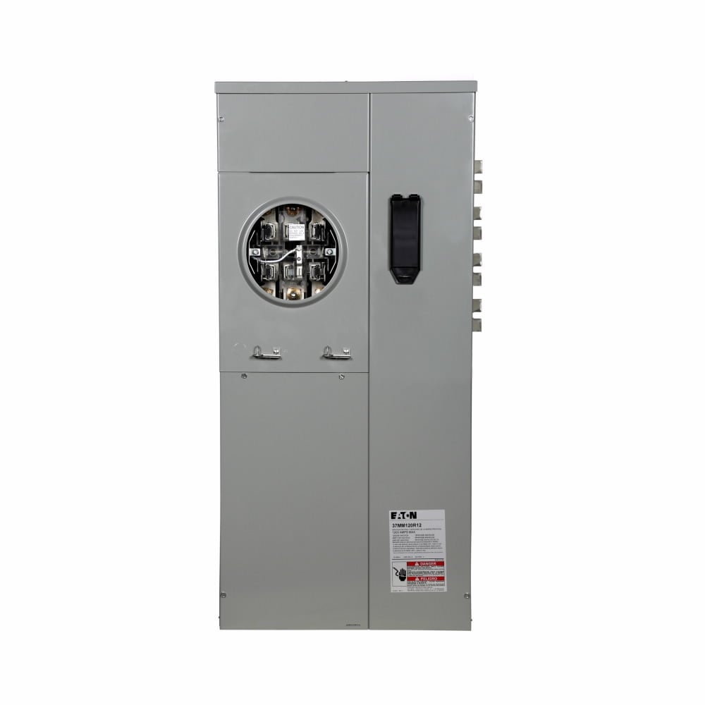 37MM120R12 3 Phase, Commercial Meter Stack Module, 225 Amp, Aluminum Bus, Lever, 7 Jaw, 1 Socket, 3 Phase in and 3 Phase out, Factory A-B Phase Balance, Ringless, 208Y/120V