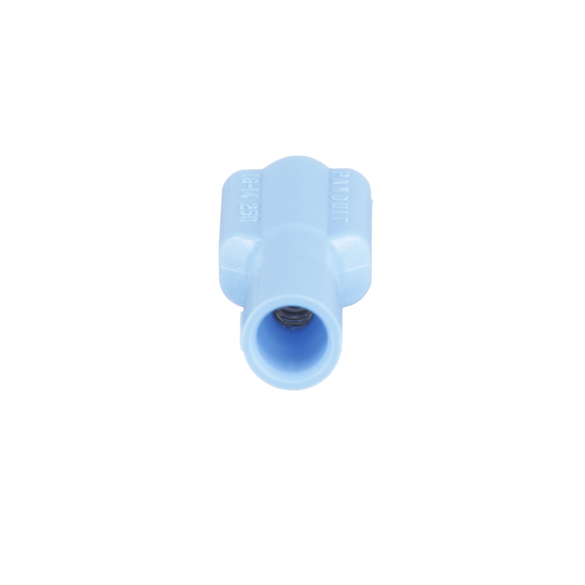Disco-Grip DPF14-250FIB-C Disconnect, Blue, Premium Nylon, 14-16 AWG, 0.25" Tab