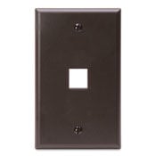 41080-1BP QuickPort Standard Size Wallplate, 1 Gang, 2-3/4 in W, Plastic, Surface Mount
