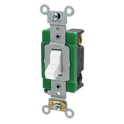 3033-2W 3-Way Self-Grounding Toggle Switch, 120/277 V AC, 30 A, 2 hp Power Rating