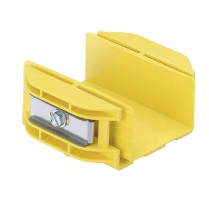 FBC2X2YL FiberRunner QuikLock Pre-Assembled Quick-Connect Coupler, For Use With FiberRunner 2 x 2 in Coupler, 3.3 in L x 3.18 in W x 1.64 in H, ABS, Yellow