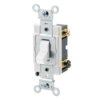 CSB4-15W 4-Way Grounding AC Quiet Toggle Switch, 120/277 V AC, 15 A, 1/2, 2 hp Power Rating