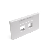 49910-HW2 49910 Herman Miller Version Faceplate, 1 Gangs, (2) Ports, Cat 5e/6/6a/Snap-in Module, Fastened Mounting, ABS