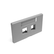 49910-HG2 49910 Herman Miller Version Faceplate, 1 Gangs, (2) Ports, Cat 5e/6/6a/Snap-in Module, Fastened Mounting, ABS