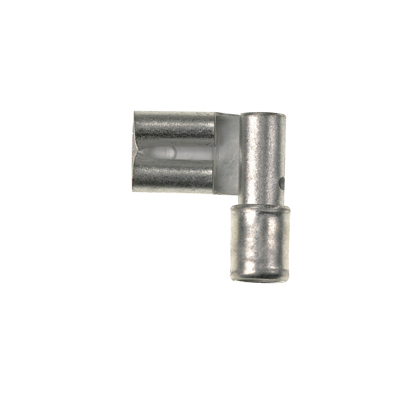 DR14-250-C Pan-Term Type DR Loose Piece Vibration-Resistant Female Disconnect, 14 AWG Conductor, 0.25 in W x 0.032 in THK Tab, Sleeve/Standard Barrel, Brass, Metallic, Non-Insulated