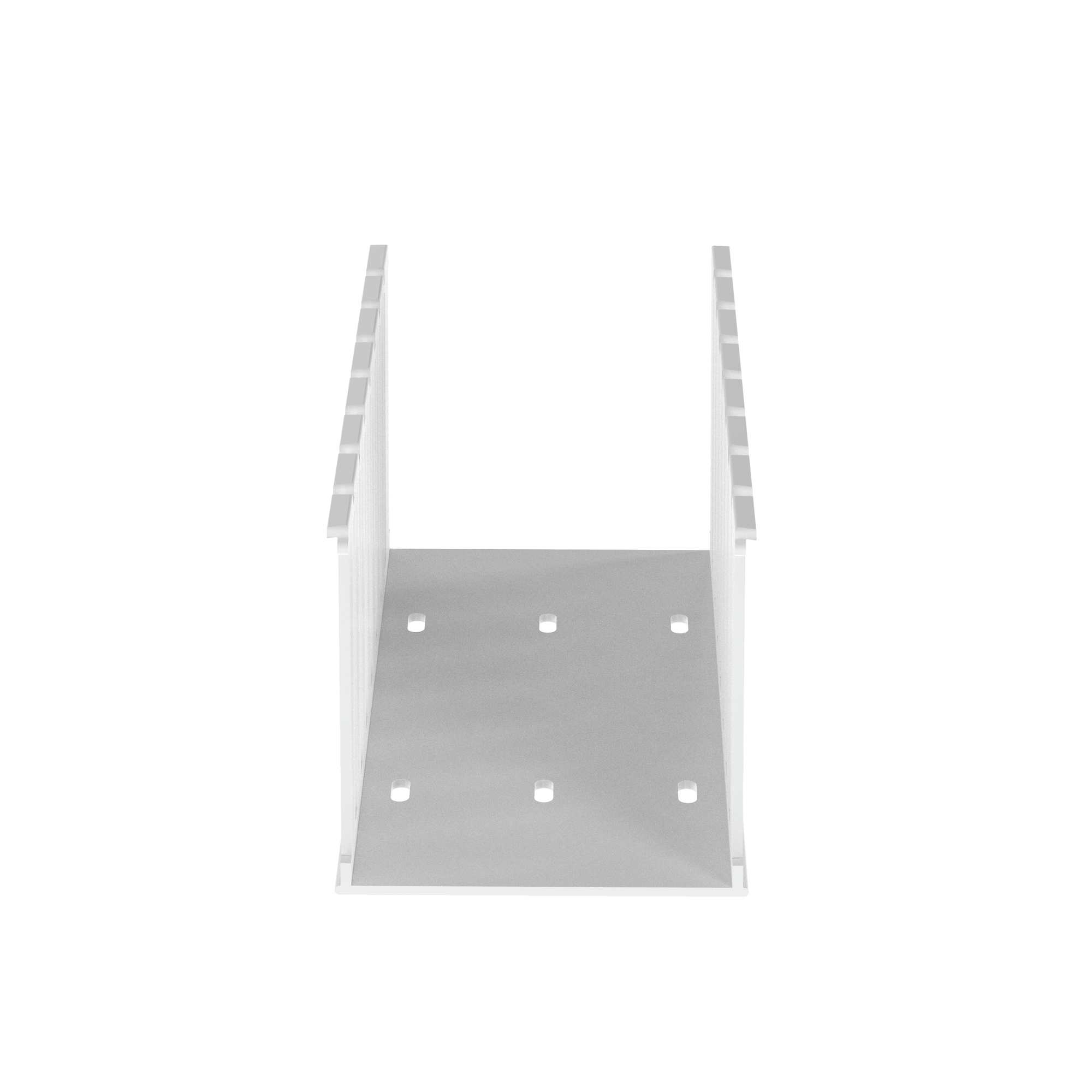 Panduct NE4X4WH6 Wide Slot Duct, White, Hal-Free PPO, 4.06"x4.14", PK6