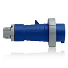 30 Amp, 250 Volt, IEC 309-1 & 309-2, 2P, 3W, North American-Rated Pin & Sleeve Plug, Industrial Grade, IP67, Watertight, - Blue