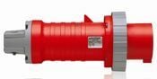 560P7W Series II Watertight Pin And Sleeve Plug, 277/480 V AC, 60 A, 4 Poles, 5 Wires, Red