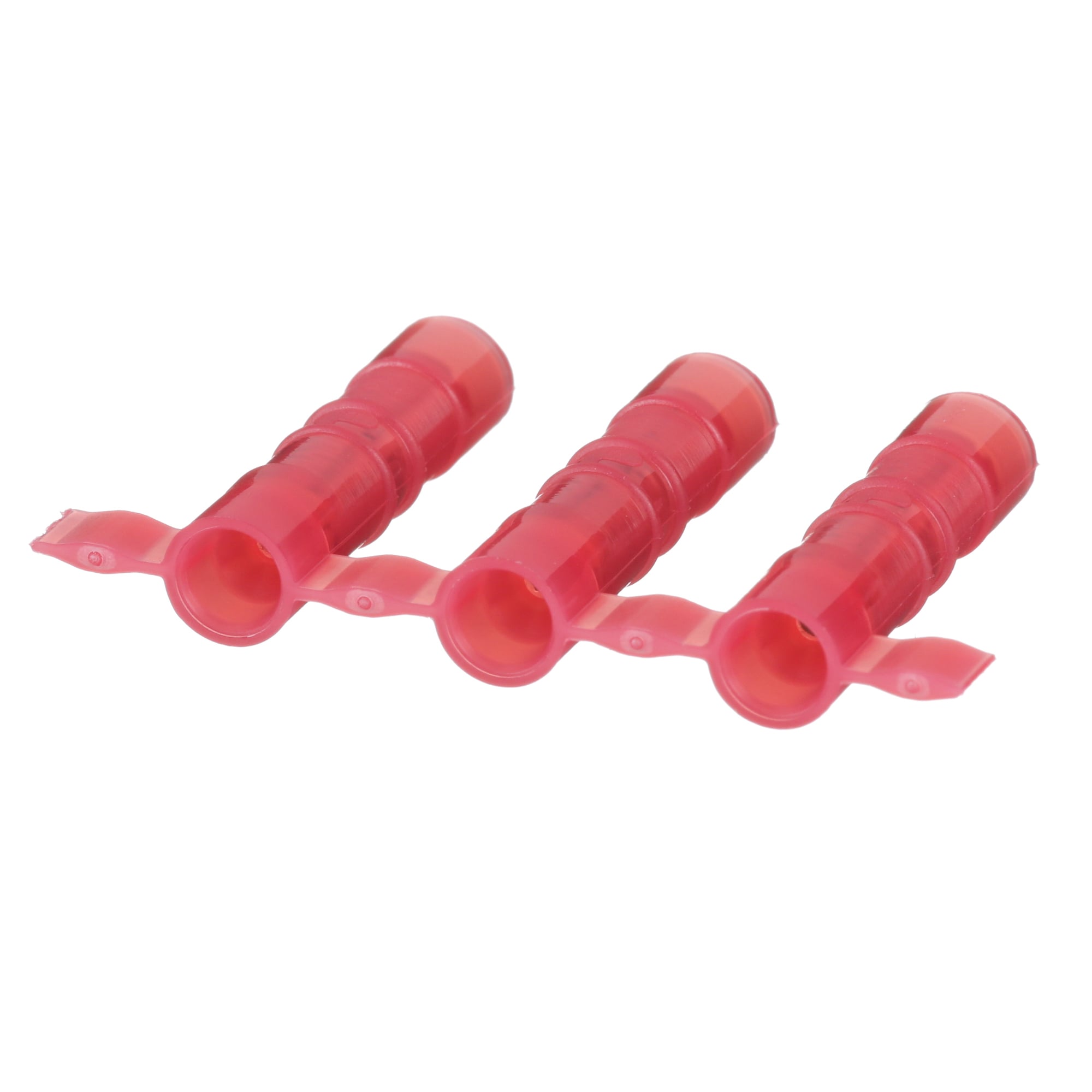 BSN18-3K Pan-Term Reel Smart Standard Butt Splice, 22 to 16 AWG Conductor, 0.95 in L, Brazed Seam/Standard Barrel, Copper/Nylon, Red