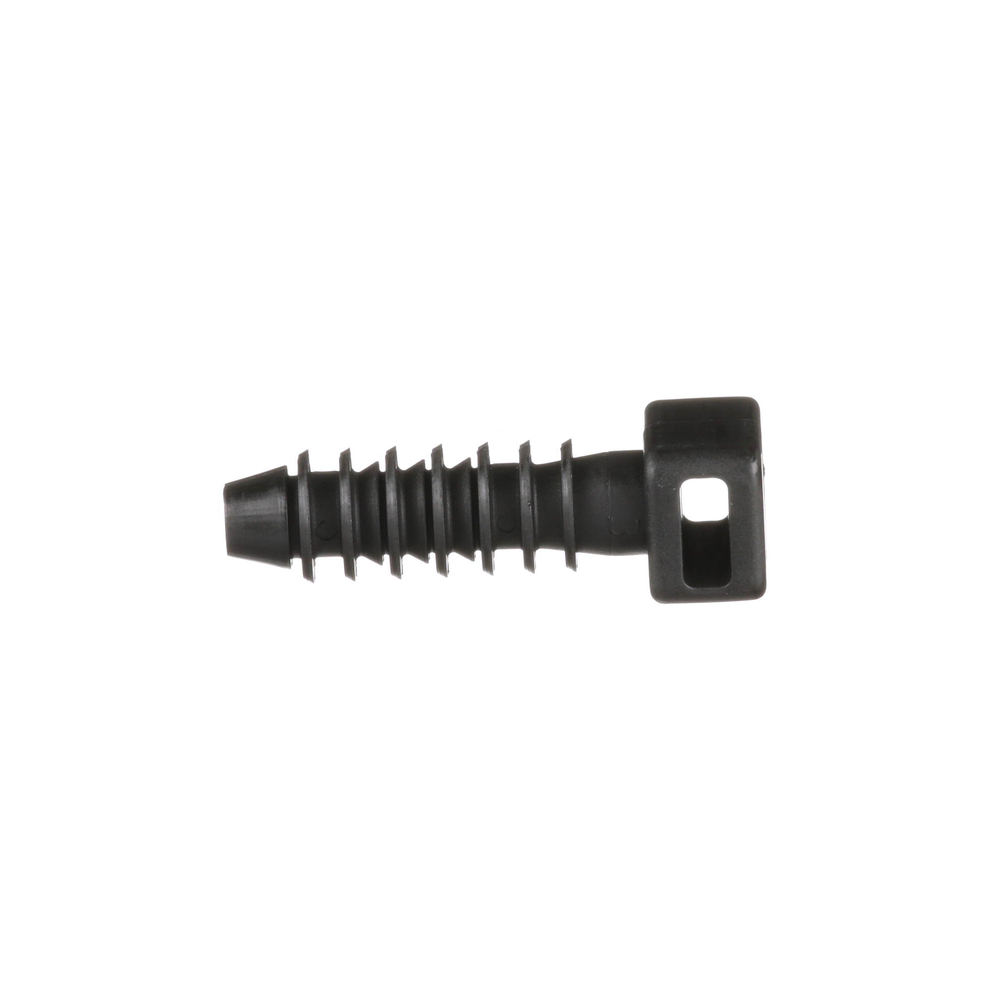 MPMS25-C0 Masonry Push Barb Cable Tie Mount, 2-Way, Fir Tree Hole Mount, 0.2 in W Tie, Nylon 6.6/Polyamide, Black
