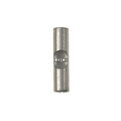 BS14-M Pan-Term BS Series Metallic Loose Piece Non-Insulated Butt Splice, 16 to 14 AWG Conductor, 0.62 in L, Brazed Seam/Standard Barrel, Copper, Copper