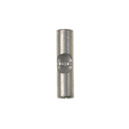 BS10-L Pan-Term BS Series Metallic Loose Piece Non-Insulated Butt Splice, 12 to 10 AWG Conductor, 0.63 in L, Brazed Seam/Standard Barrel, Copper, Copper