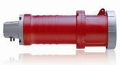 3100C7W Series II North American Configuration Watertight Sleeve And Pin Connector, 480 V AC, 100 A, 2 Poles, 3 Wires, Red