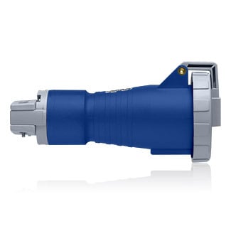 420C9W Series II North American Configuration Watertight Sleeve And Pin Connector, 250 VAC, 20 A, 3 Poles, 4 Wires, Blue