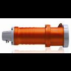 60 Amp, 125/250 Volt, IEC 309-1 & 309-2, 3P, 4W, North American Pin & Sleeve Connector, Industrial Grade, IP67, Watertight, - Orange