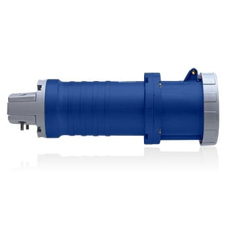 560C9W Series II North American Configuration Watertight Sleeve And Pin Connector, 120/208 VAC, 60 A, 4 Poles, 5 Wires, Blue