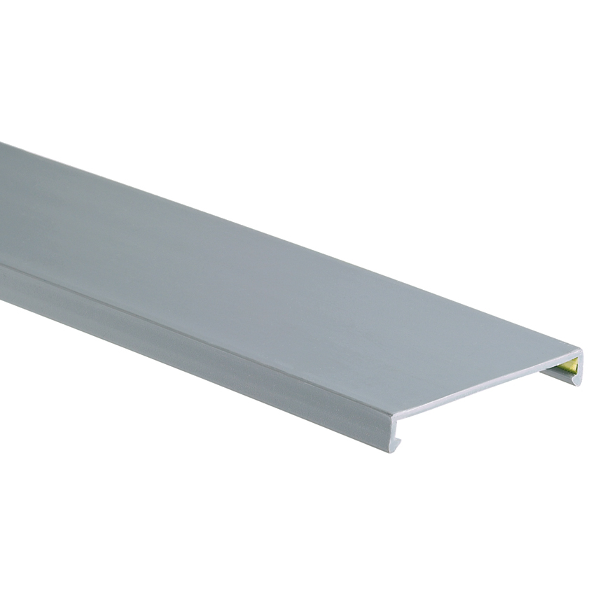 C.5WH6 Type-C Flush Cover, 6 ft L x 0.69 in W x 0.23 in H, PVC, White