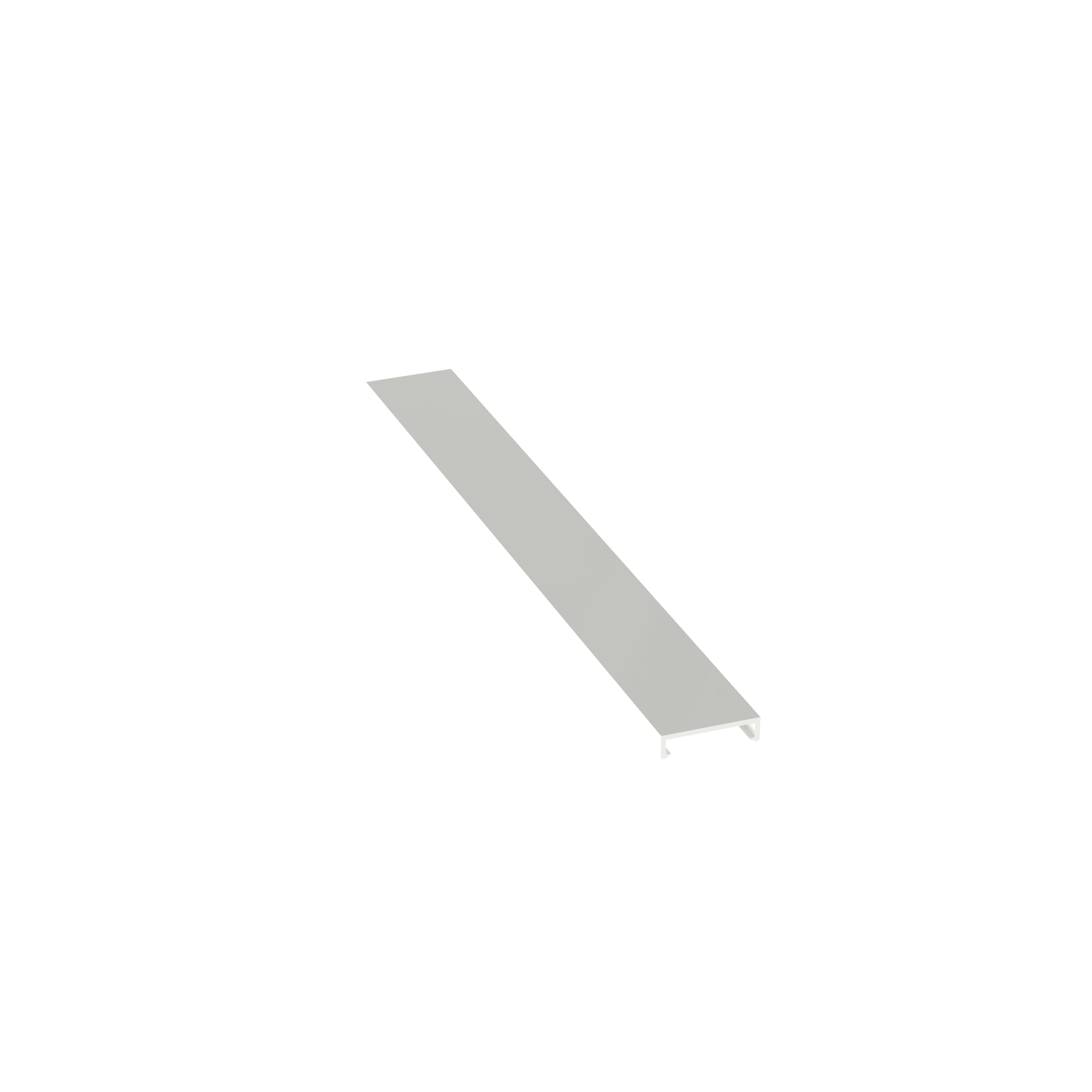 C.75WH6 Panduct Type NC Wiring Duct Cover, 6 ft L x 0.94 in W x 0.24 in H, PVC, White