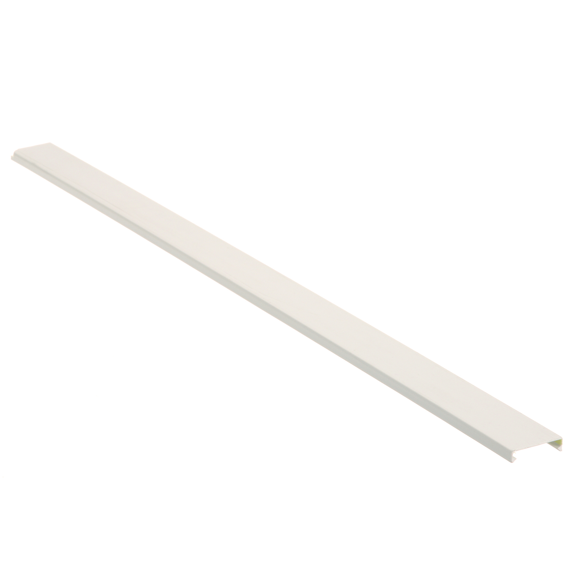 C1WH6 Panduct Type NC Wiring Duct Cover, 6 ft L x 1-1/4 in W x 0.35 in H, PVC, White