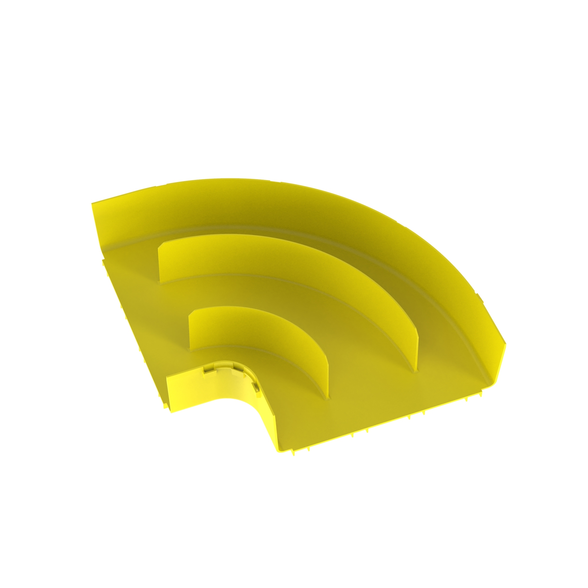 FiberRunner Horizontal Right-Angle Fitting, YL