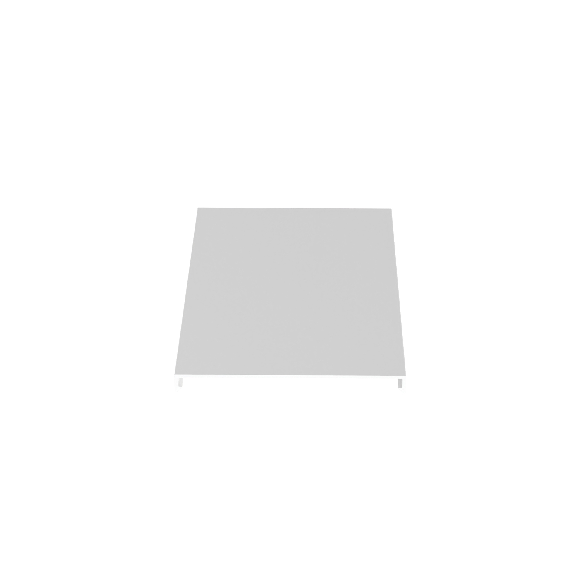 C4WH6 Type C Flush Wiring Duct Cover, 6 ft L x 4-1/4 in W x 0.37 in H, PVC, White