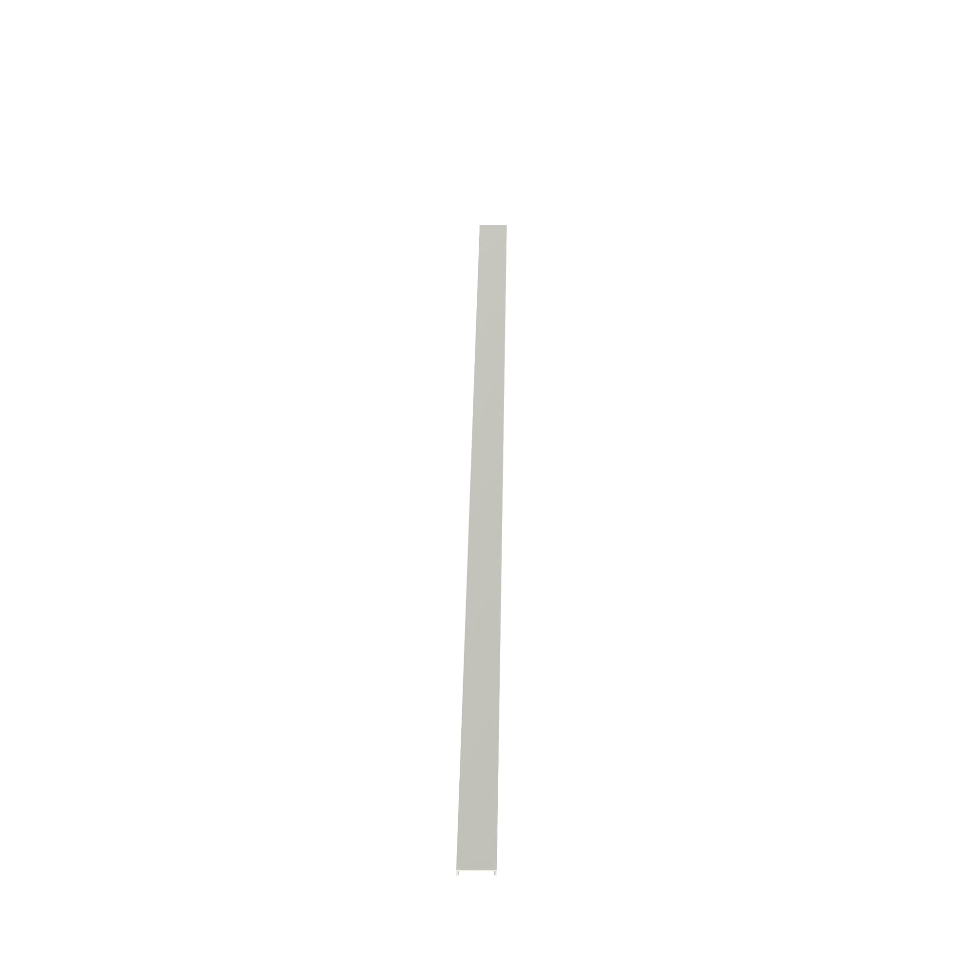 NC1.5WH6 Type NC Flush Wiring Duct Cover, 6 ft L x 1-3/4 in W x 0.35 in H, PPO, White