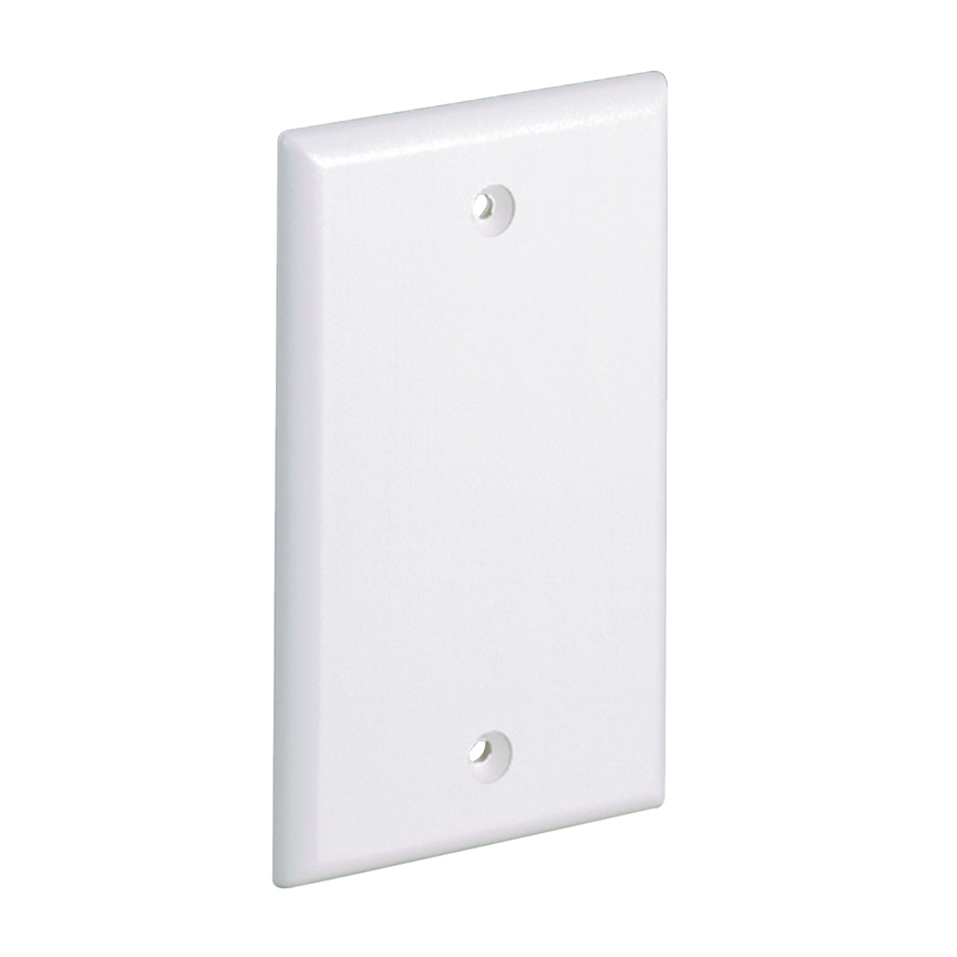 CPNEI Pan-Way CPN Classic 1-Gang Blank Cover Faceplate, For Use With JBP2S and JBP2D Surface Mount Outlet Box, ABS, Electric Ivory