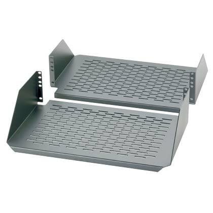 SRM19CMV3 2-Post Cantilevered Rack Mount Shelf, 5.23 in H x 19.24 in W x 24.9 in D, 3U Rack, Aluminum