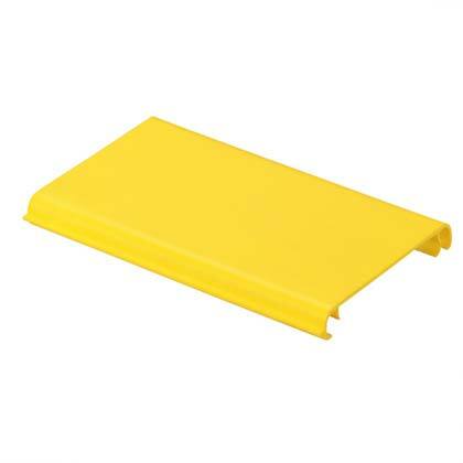 FIBERRUNNER SNAP-ON HINGED  COVER FOR CHANNEL FR4X4YL6, YELLOW