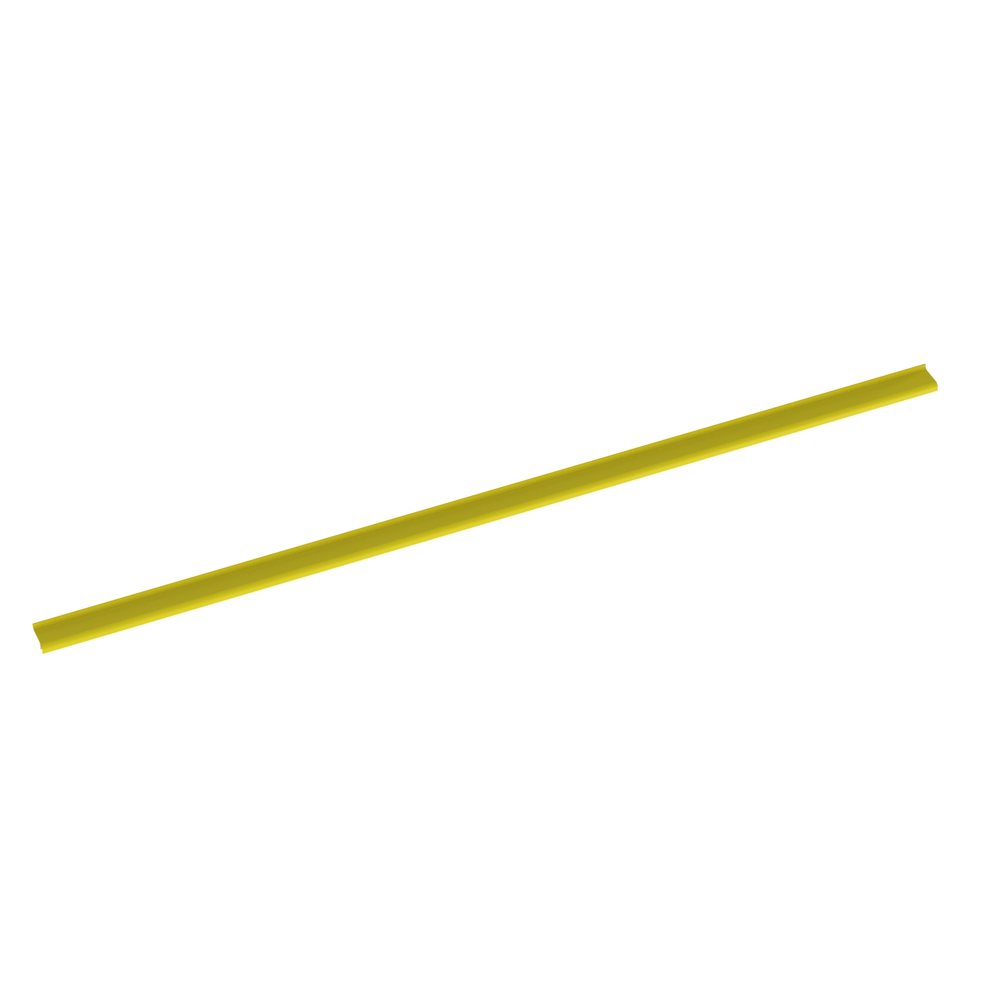 FRSHC4YL6 FiberRunner Split Hinged Cover, 6 ft L x 1.19 in W x 0.78 in H, PVC, Yellow