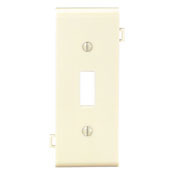 PSC1-I Combination Sectional Toggle Switch Wall Plate, 1 Gangs, Thermoplastic Nylon, Ivory