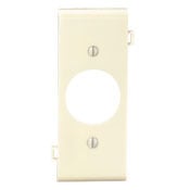 PSC7-I Combination Sectional Receptacle Wall Plate, 1 Gangs, Thermoplastic Nylon, Ivory