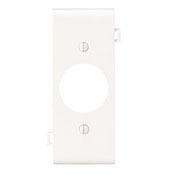 PSC7-W Combination Sectional Receptacle Wall Plate, 1 Gangs, Thermoplastic Nylon, White