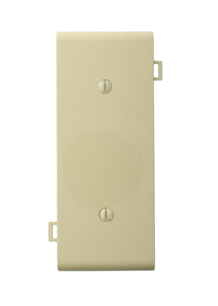 PSC14-I Sectional Blank Wall Plate, 1 Gangs, Thermoplastic Nylon, Ivory