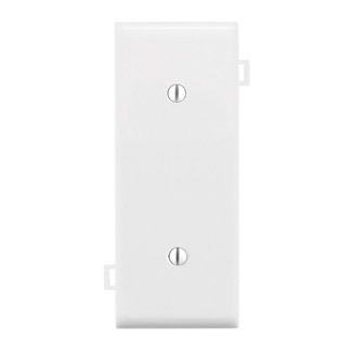 PSC14-W Combination Sectional Blank Wall Plate, 1 Gangs, Thermoplastic Nylon, White
