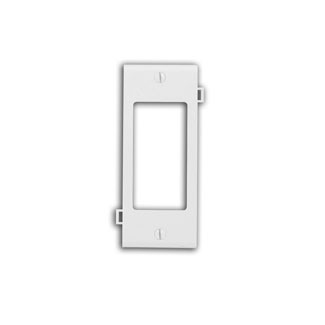PSC26-W Decora Combination Sectional GFCI Wall Plate/Face Plate, 1 Gangs, Thermoplastic Nylon, White