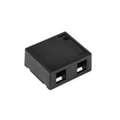 41089-2EP Decora QuickPort 2-Port Surface Mount Box, Snap-In, For Use With Individual QuickPort Snap-In Connector Module, Surface Mount, Plastic