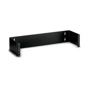 49251-W62 2-Position Hinged Wall Mount Bracket With Metal 2RU, For Use With Proper Cable Management, 35 lb Weight Capacity, Black