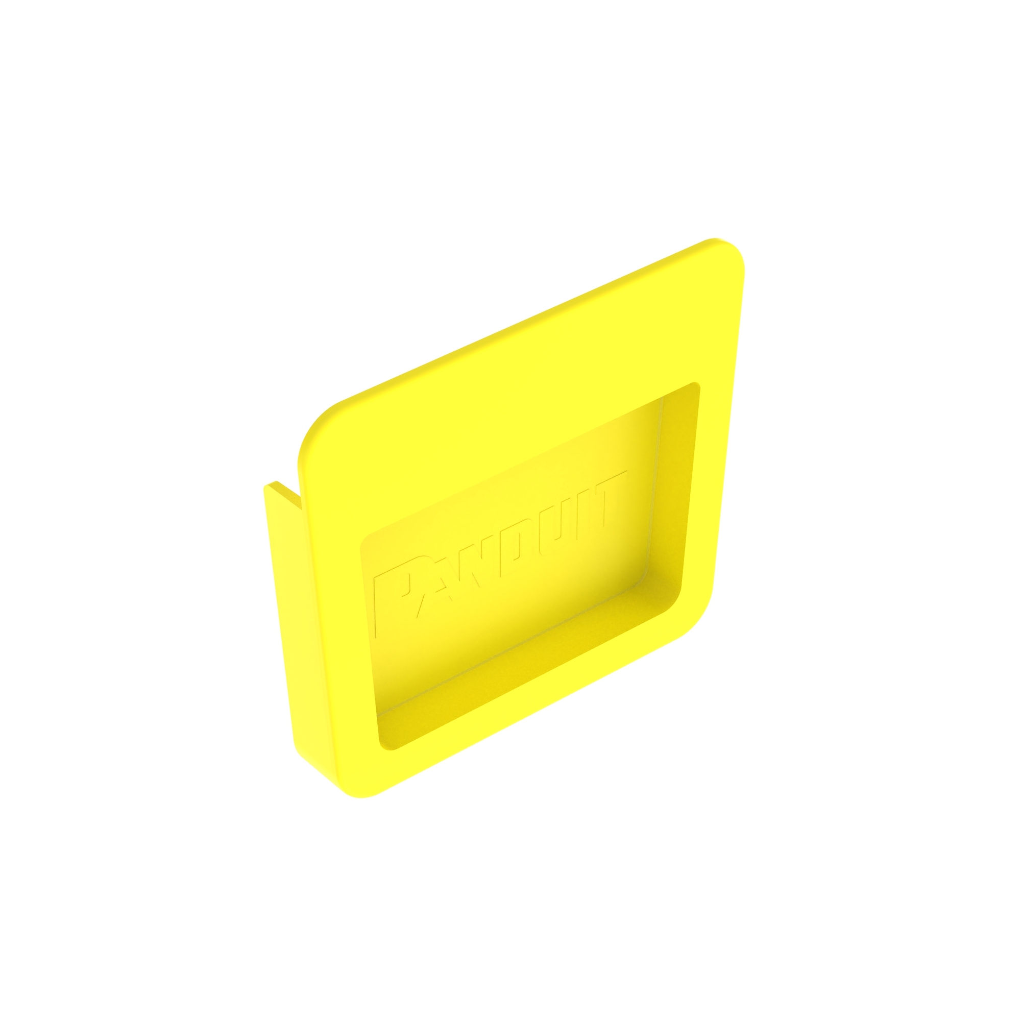 FREC4X4YL FiberRunner End Cap Fitting, For Use With 4 x 4 in Routing System Fitting, ABS, Yellow
