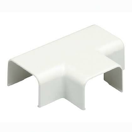 TF5EI-E Pan-Way Low Voltage Tee Fitting, For Use With LD5 Series Surface Raceway System, Rigid PVC, Electric Ivory