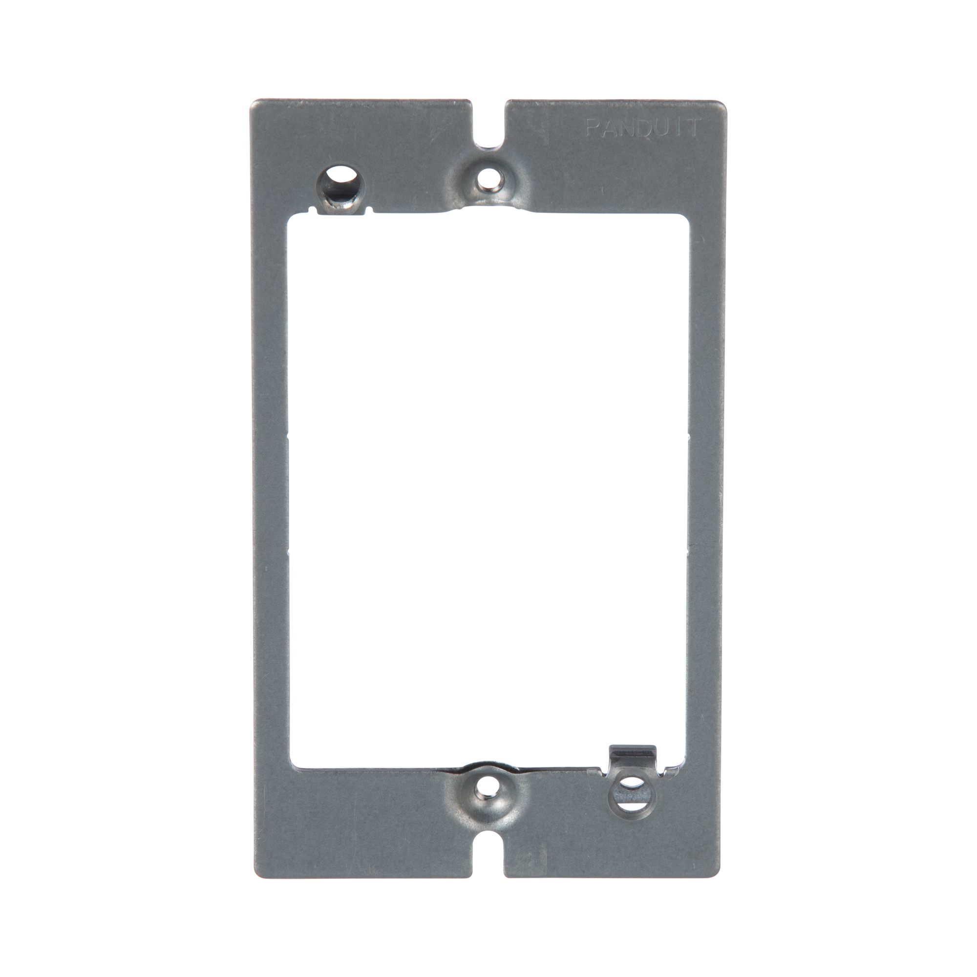MWBA1 PanNet 1-Gang Flat Wall Board Adapter, For Use With Mini-Com Executive Series Faceplate, Wall Mount, Cold Rolled Steel