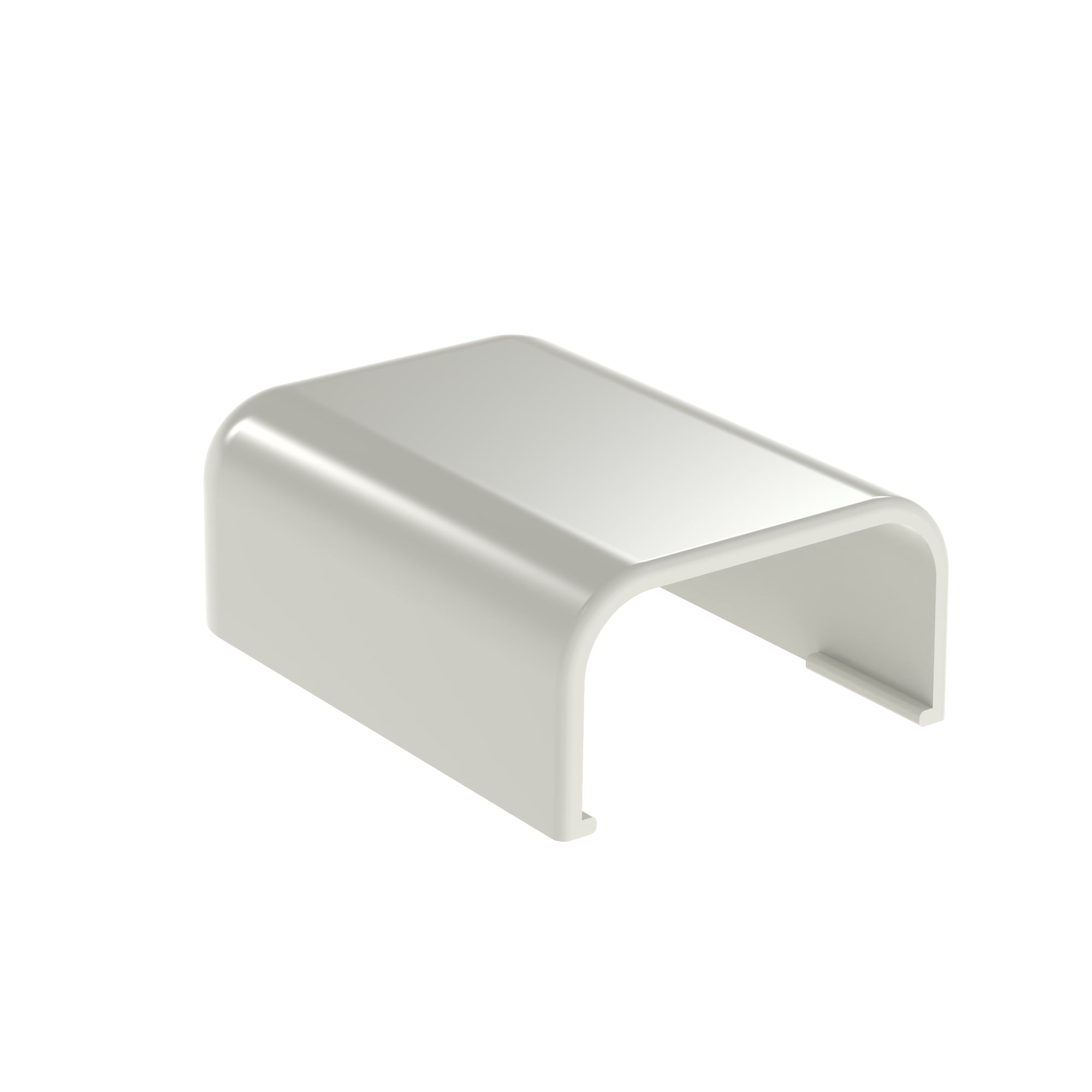 ECF5IW-E Pan-Way Low Voltage End Cap Fitting, For Use With LD5 Series Surface Raceway System, ABS, Off-White