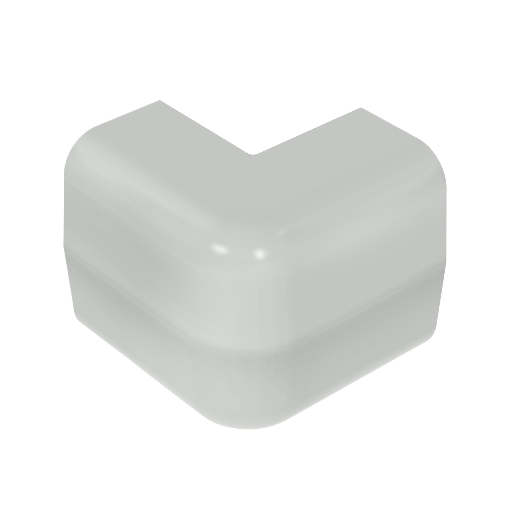 Surface Raceway, LD5 Low Volt.  O/S  Cnr Fitting, Int. Gray